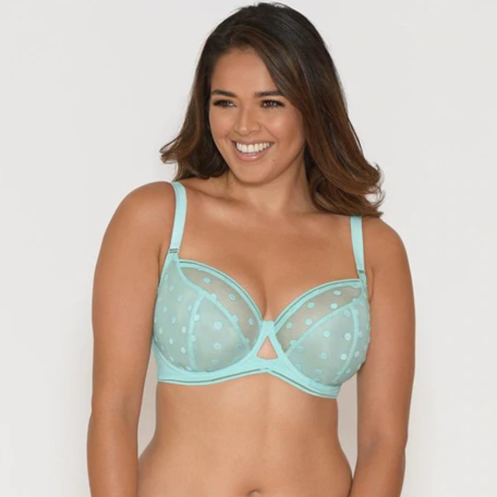 Curvy Kate Top Spot Balcony Bra Spearmint 32G - NWT